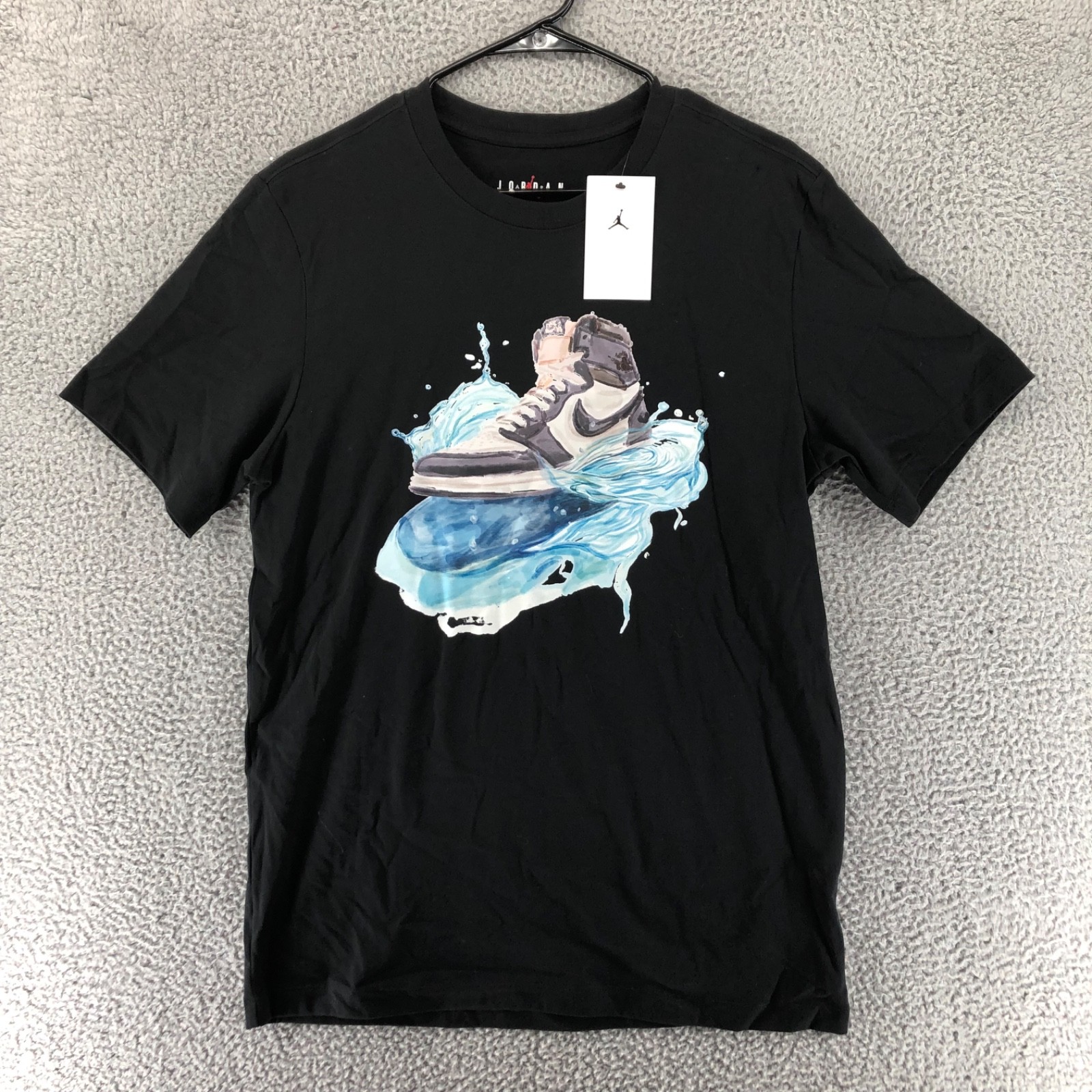 Air Jordan Flight Essentials Men’s Size M AJ1 Graphic Black T-Shirt IB3355 010