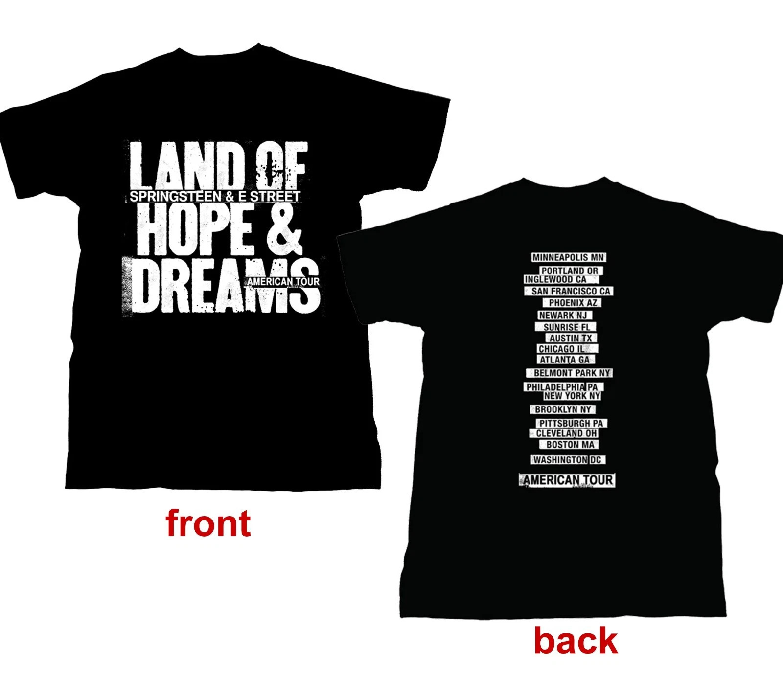 Bruce Springsteen The E Street Band 2026 Land Of Hope Dreams American Tour Shirt