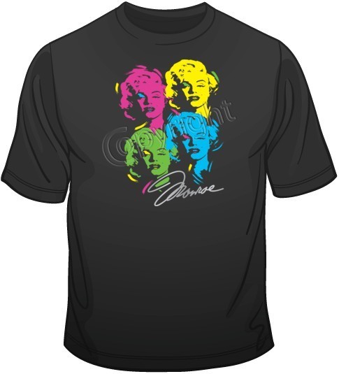 Pop Art Marilyn-Neon T Shirt Choose Style, Size, Color 10252