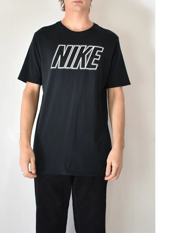 Nike Men’s Short Sleeve Running T Shirt Cotton Small Black BV0625 size XL