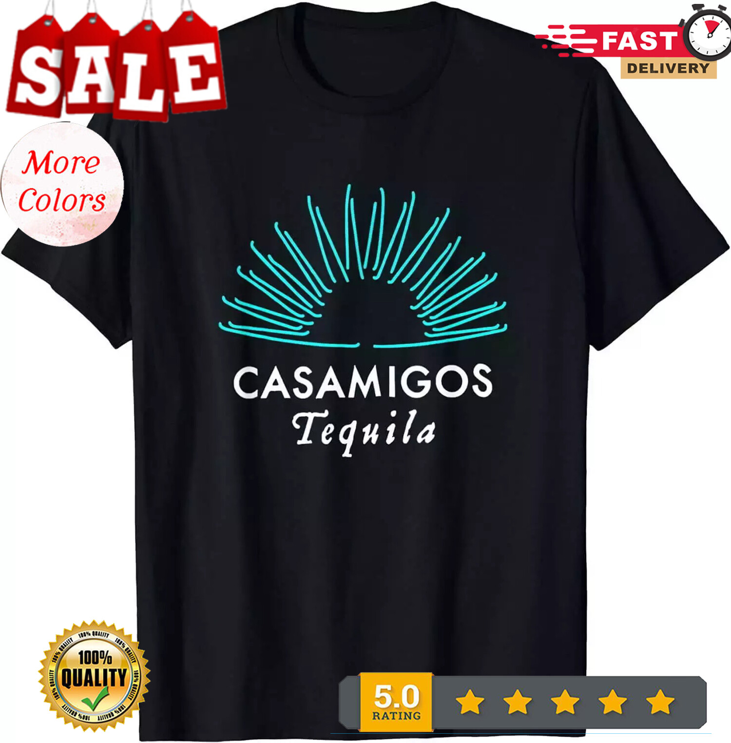 2025/Vintage Casamigos Tequila Love Funny Tshirt for Men Women Unisex T-Shirt