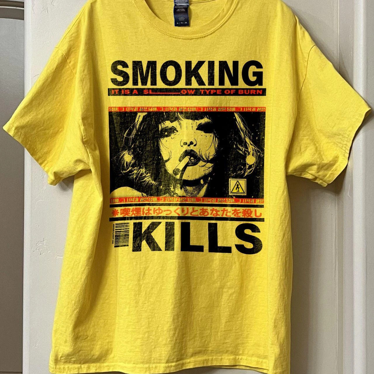Smoking Kills Retro Manga Style Graphic T-Shirt S-3XL
