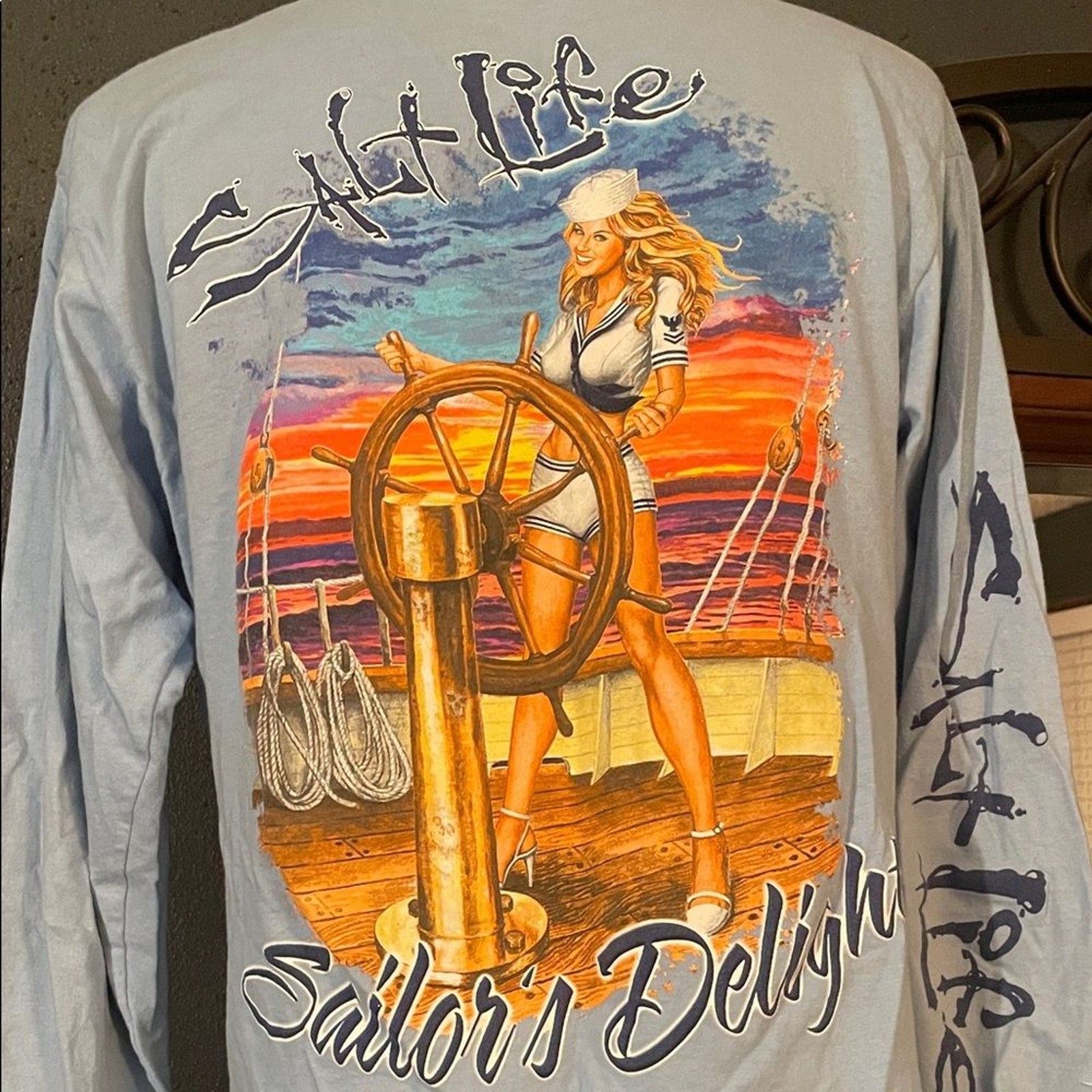 Salt Life Sky Blue Men’s Long Sleeve Tee
