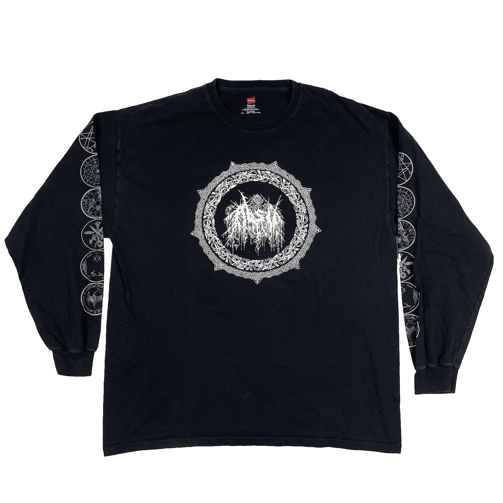 Absu Tour Shirt Mens XL Vintage Y2K Long sleeve Black Metal band Tee 2009 2000s