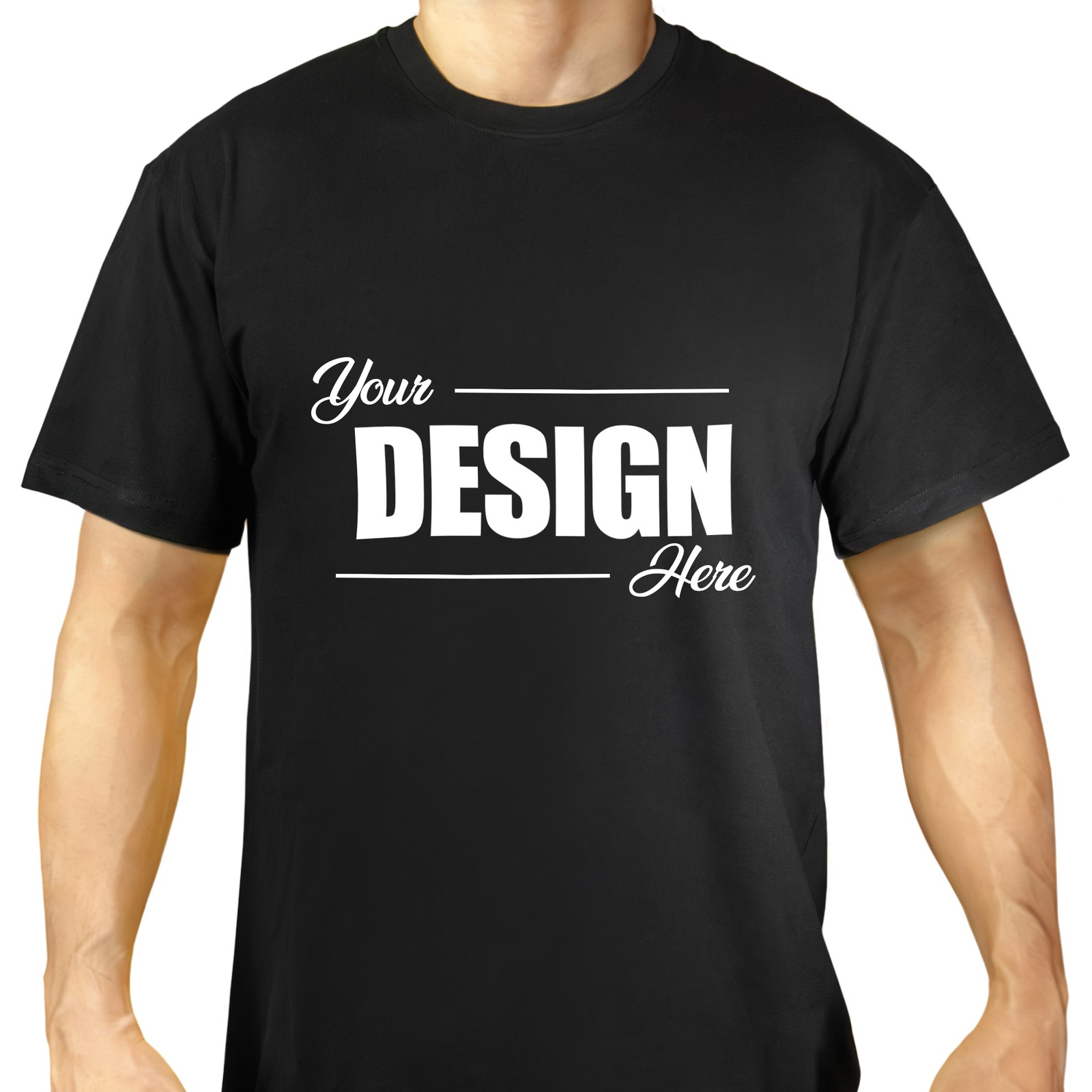 Anley Personalized T-Shirts 100% Cotton Custom Unisex Logo Tee Customized Shirts
