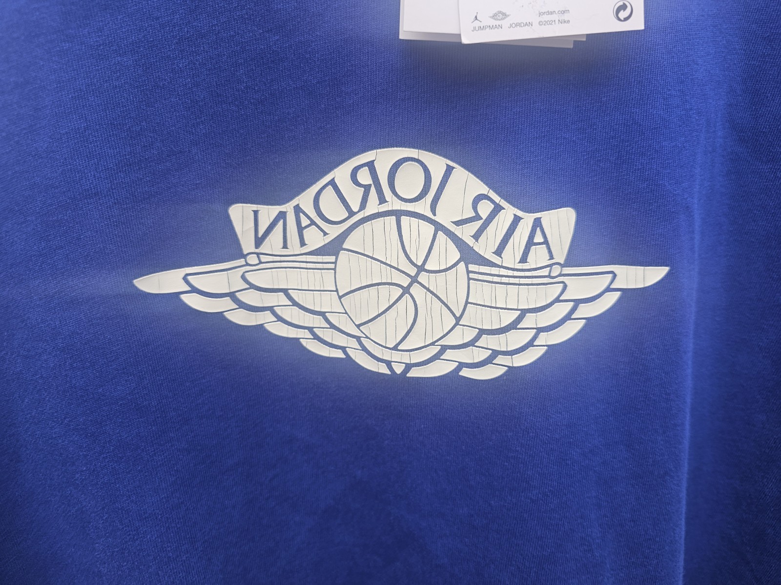 Men’s Size 3XL Nike Jordan Rare Air Distressed Shirt Deep Royal Blue IB3130-485