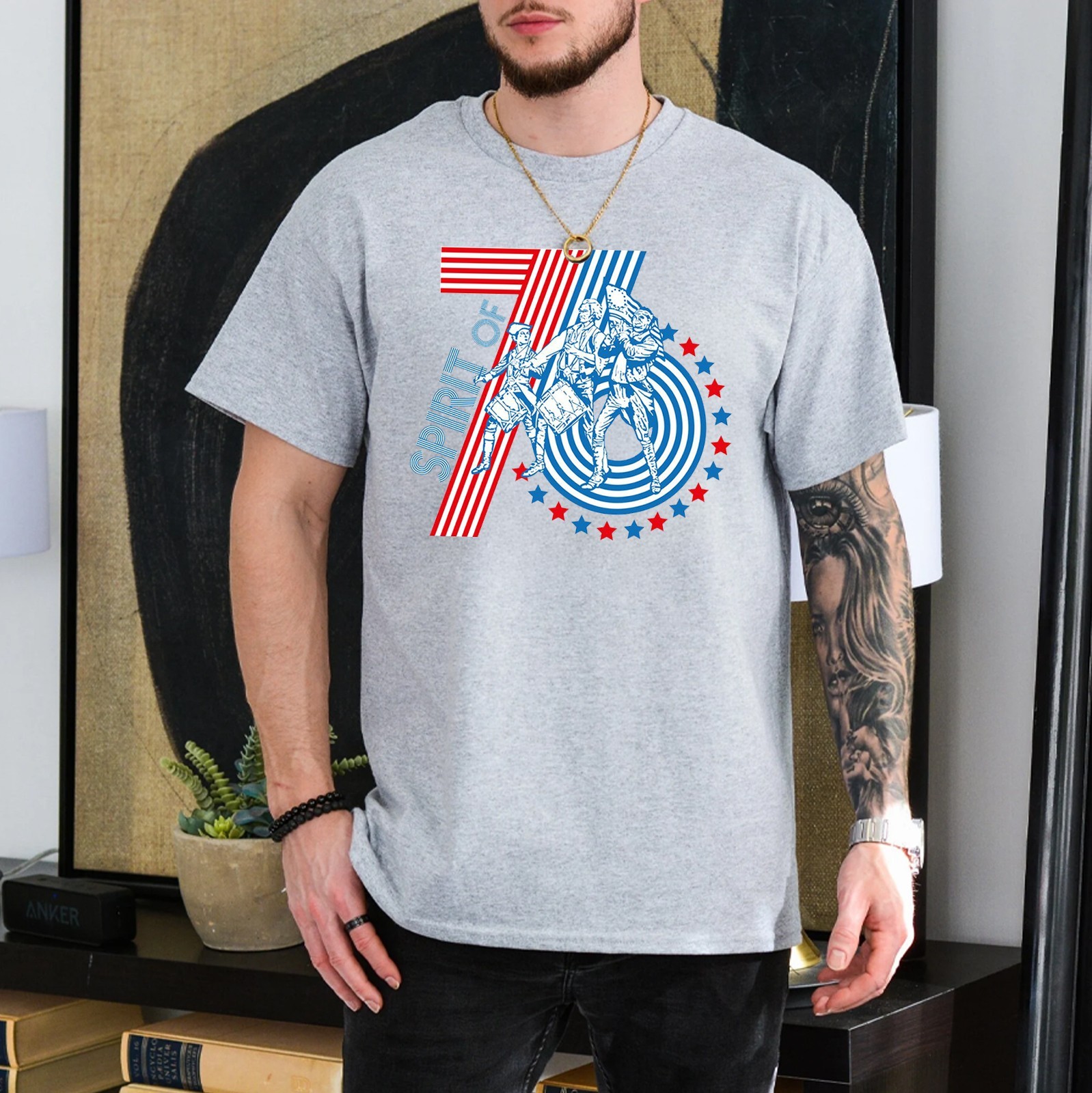 America 250 years Shirt, Spirit Of 76 TShirt – Multicolors, S to 5XL
