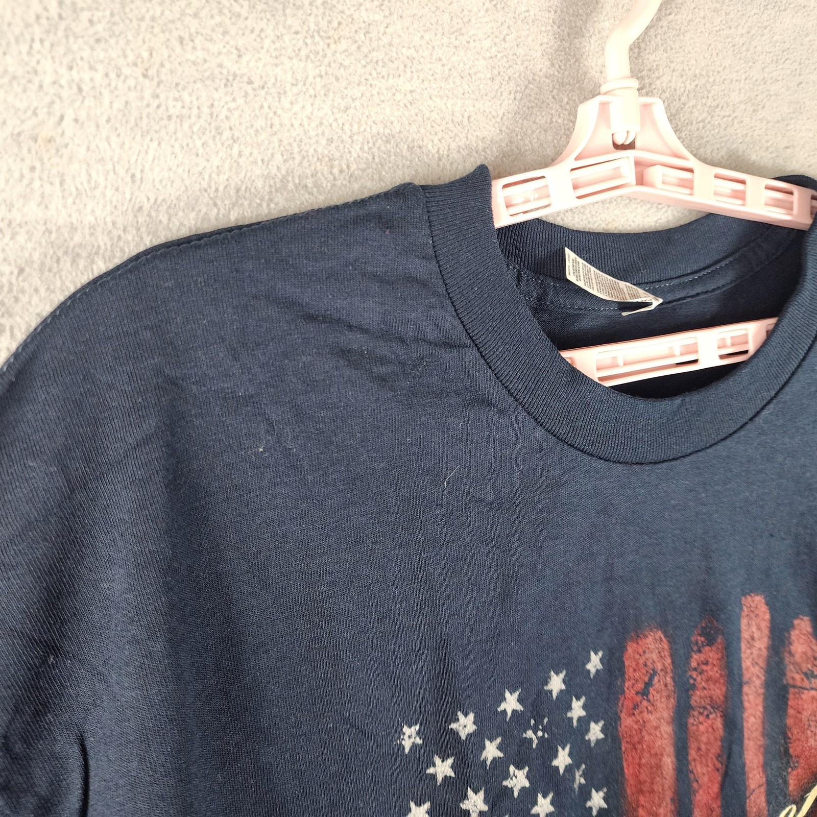 Alstyle Shirt Mens XL Blue United States Of America Flag Graphic Tee Patriotic