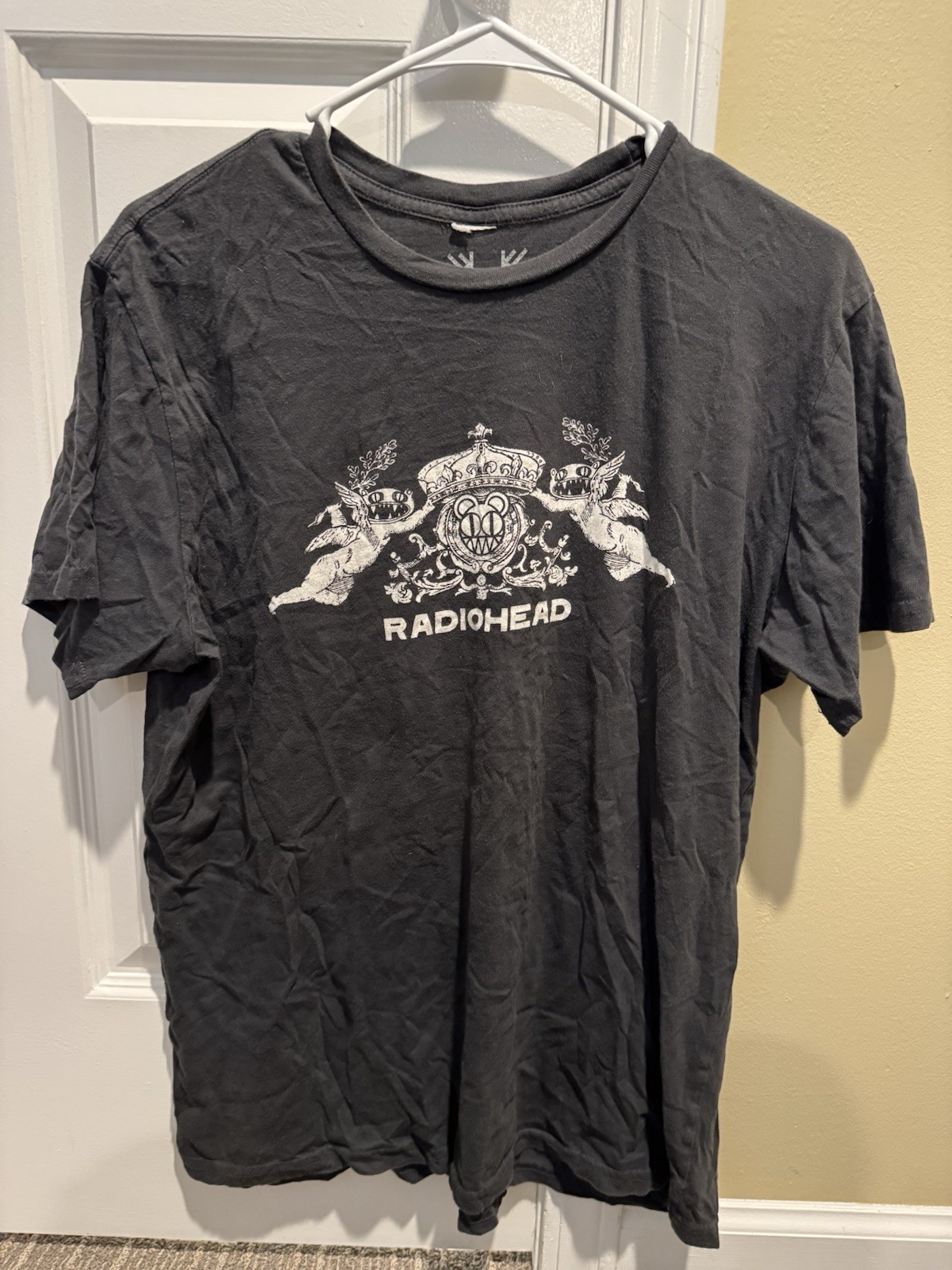 Radiohead 2018 N.A. Tour W.A.S.T.E. Shirt, Gray, Men’s Large Experimental Rock