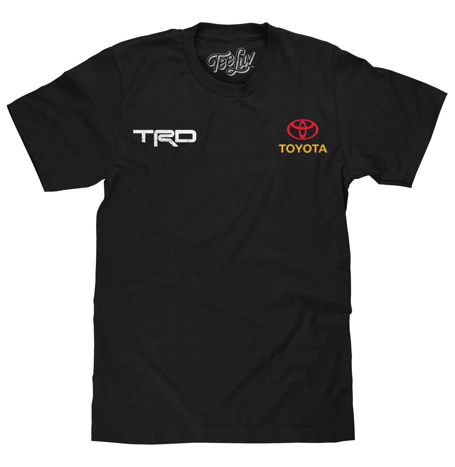 Toyota Racing Development TRD Front and Back Print Mens T Shirt Black