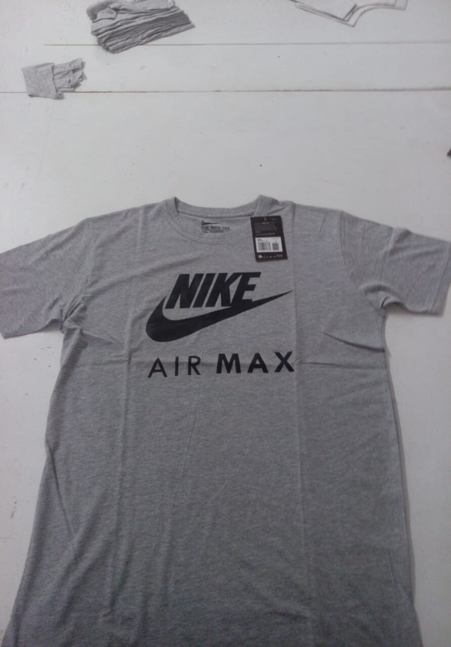 Nike Men’s Air Max T-Shirt Swoosh Logo Athletic Active Wear Grey Size Small