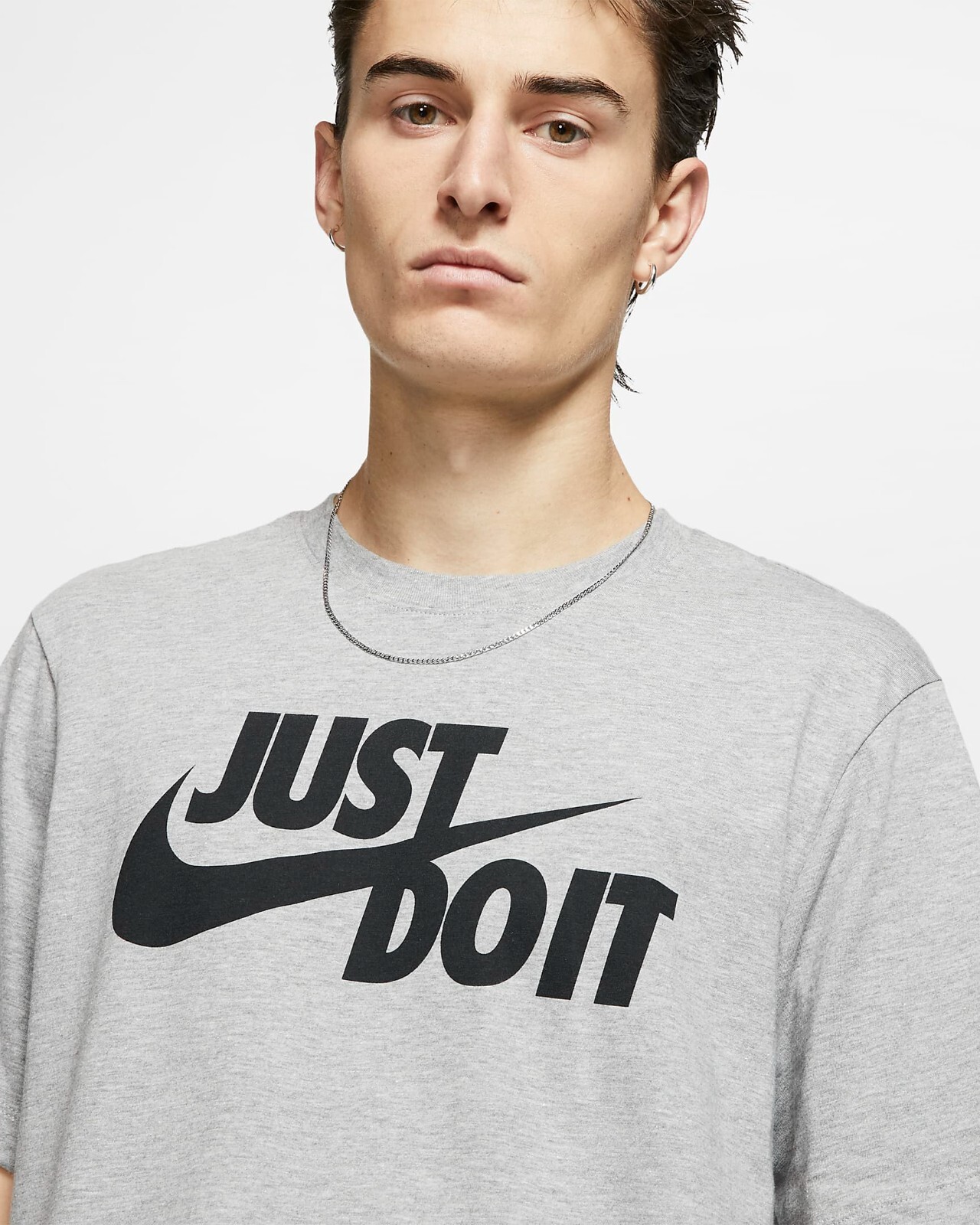 Nike Men’s Sportswear JDI Logo Tee T-Shirt Heather Grey AR5006-063 NWT – X-LARGE