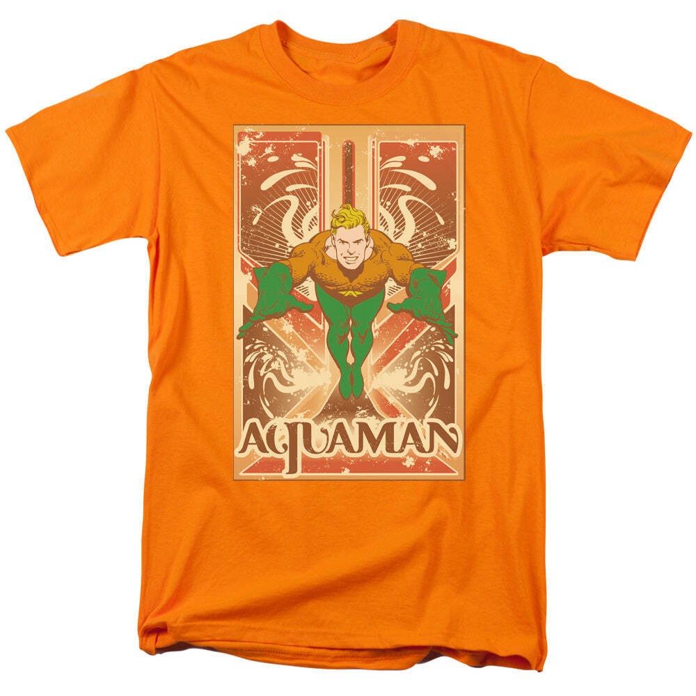 Dc Aquaman Aquaman Licensed Adult Unisex T-Shirt Regular Fit Tee SM-3X