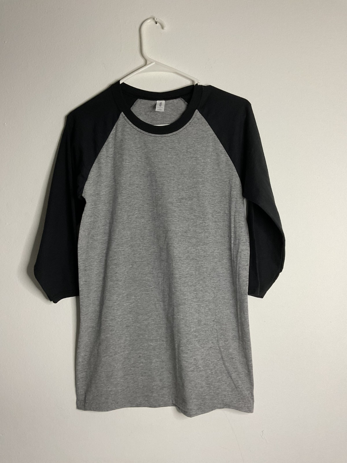 Jerzees Men’s Tri Blend T-Shirt 3/4 Sleeve Soft Raglan Baseball Tee Size S