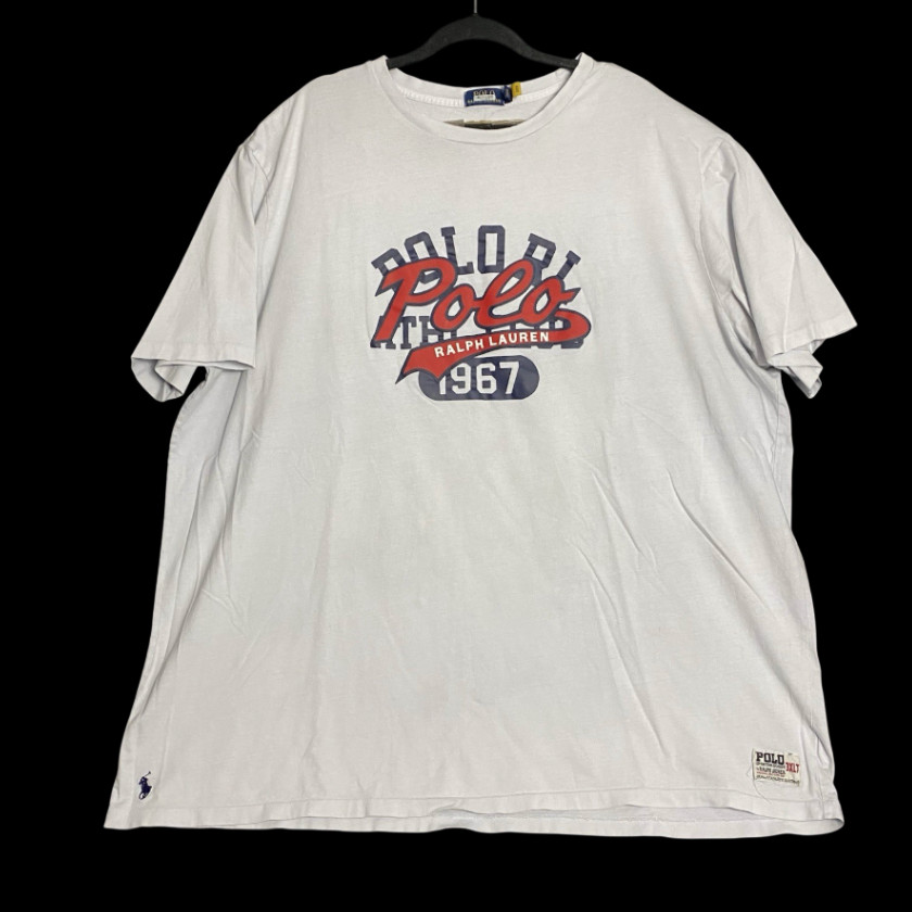 Polo Ralph Lauren 1967 Mens Blue Gray Short Sleeve Graphic Tee Shirt Size 3XLT