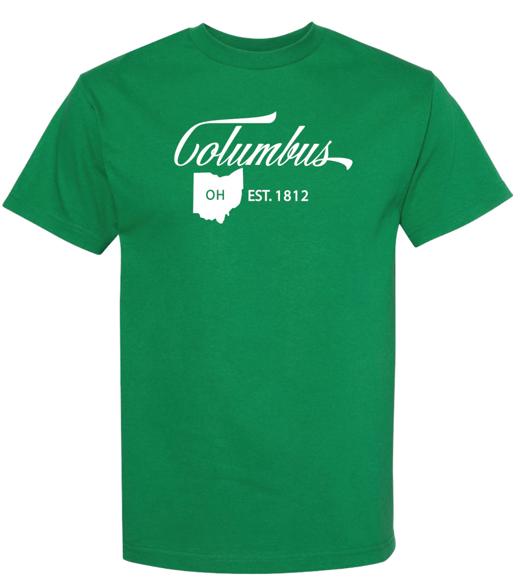 Columbus Ohio State T-Shirt Short Sleeve Graphic Tees Unisex Apparel Design