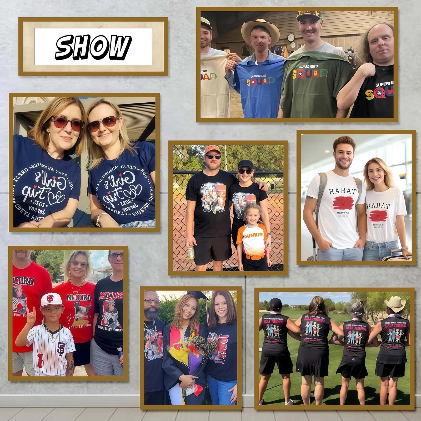 Personalized Custom T-Shirt Printing with your photo, text, logo, anything New