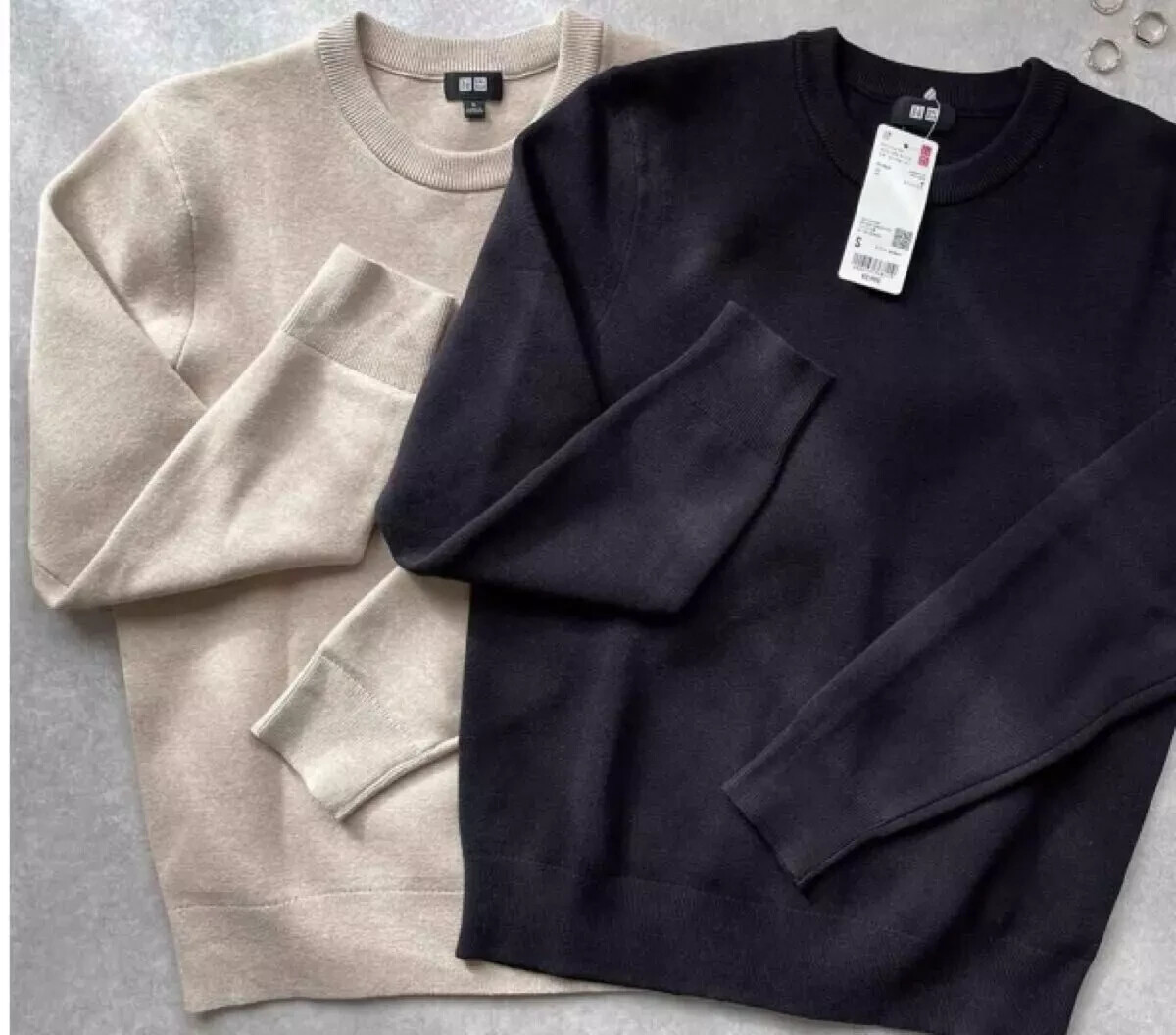 UNISEX Wear UNIQLO Machine-Washable Milano Ribbed Sweater Stretchy Knit