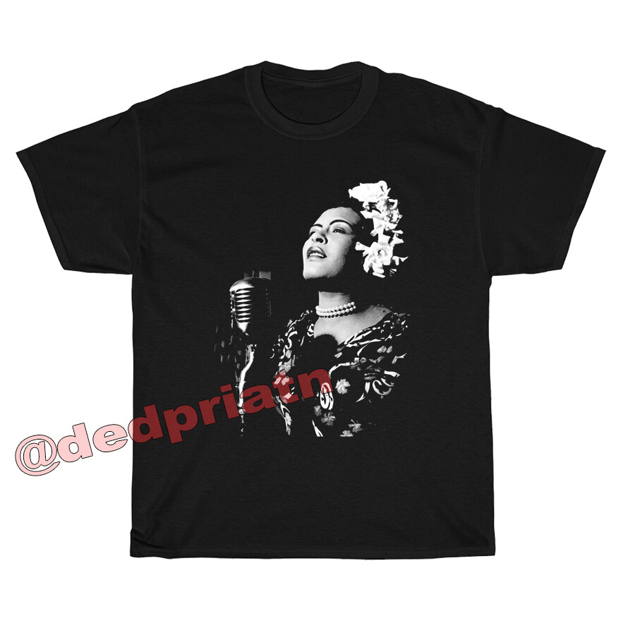 Billie Holiday T-shirt Short Sleeve Size S M L XL 2XL 3XL 4XL