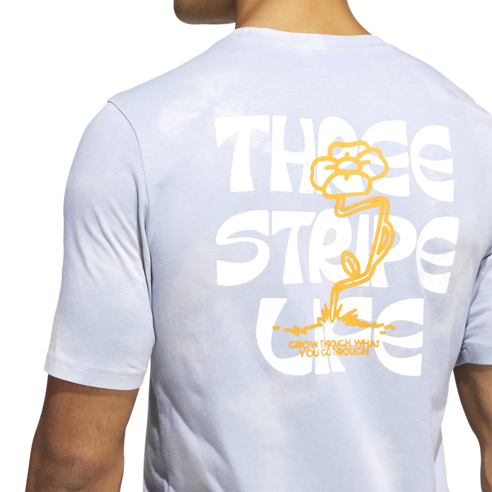 Adidas Men’s Summer Madness TSL Graphic Tee, Halo Silver
