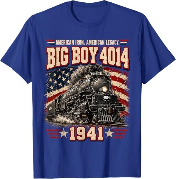 Big Boy 4014 Vintage Steam Locomotive Railroad Train Engine T-Shirt