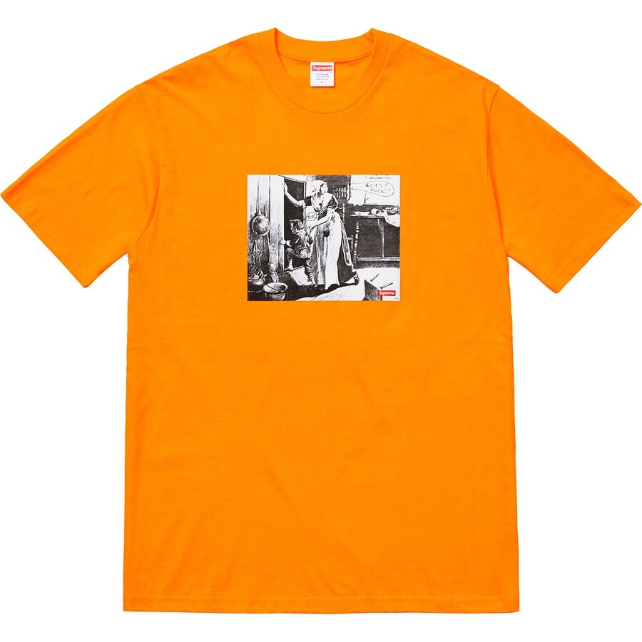 Supreme Mike Kelley Hiding From Indians Tee Black Orange Green F/W 18