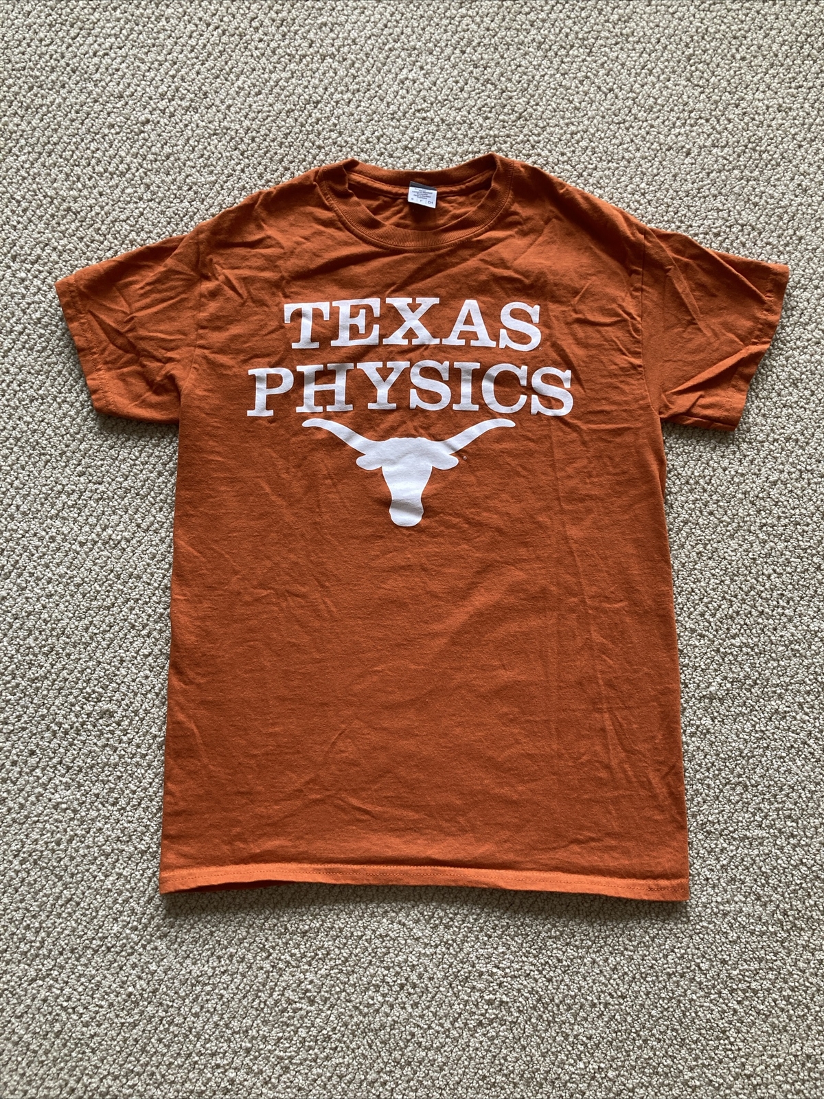 NEW Gildan Texas Physics UT Longhorns T-Shirt Size Small Unisex Burnt Orange