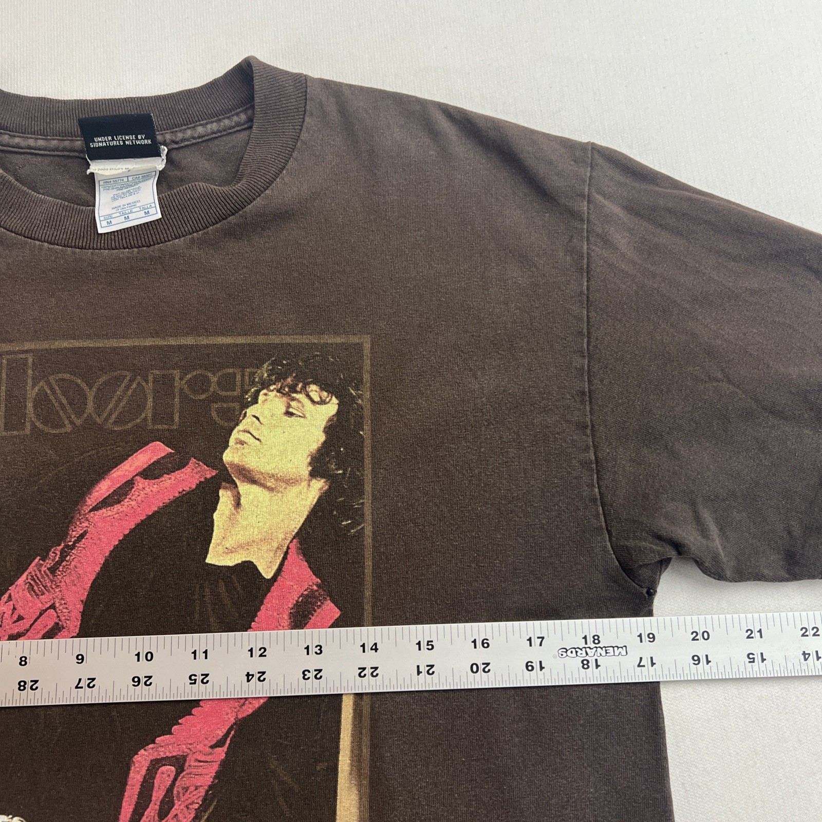 Vintage The Doors Jim James Morrison T-Shirt Adult M 100% Cotton Y2K Killer Fade