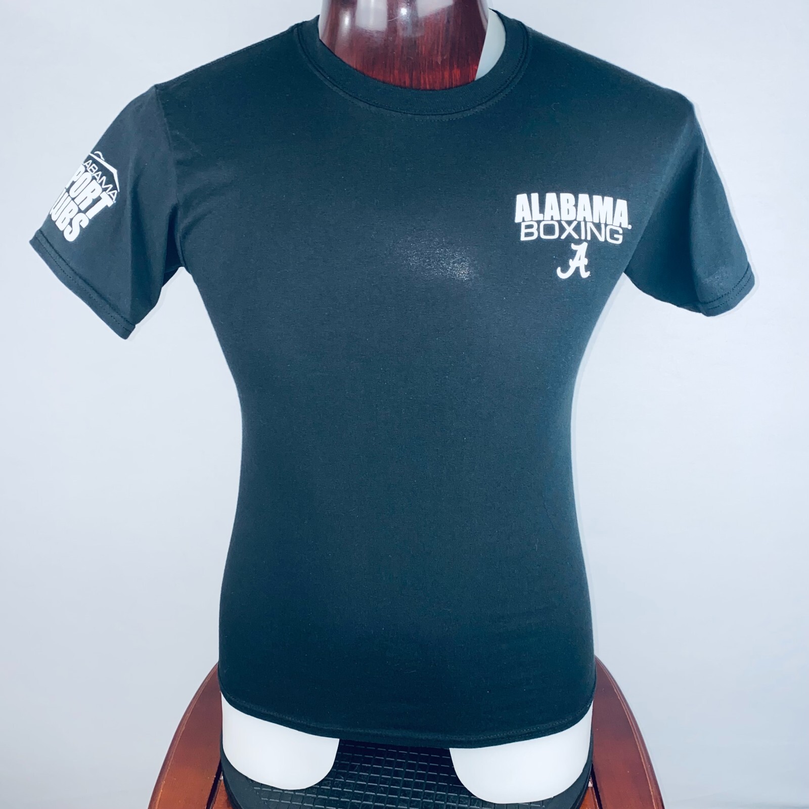 University Of Alabama Boxing Sports Club Black Men’s Small Shirt Sleeve T-Shirt