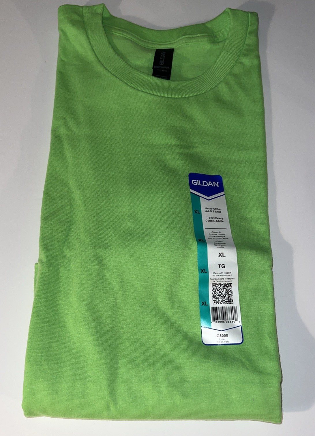 Gildan Mens G500 Solid Heavy Cotton Plain Short Sleeve Green Casual Fit T-Shirt
