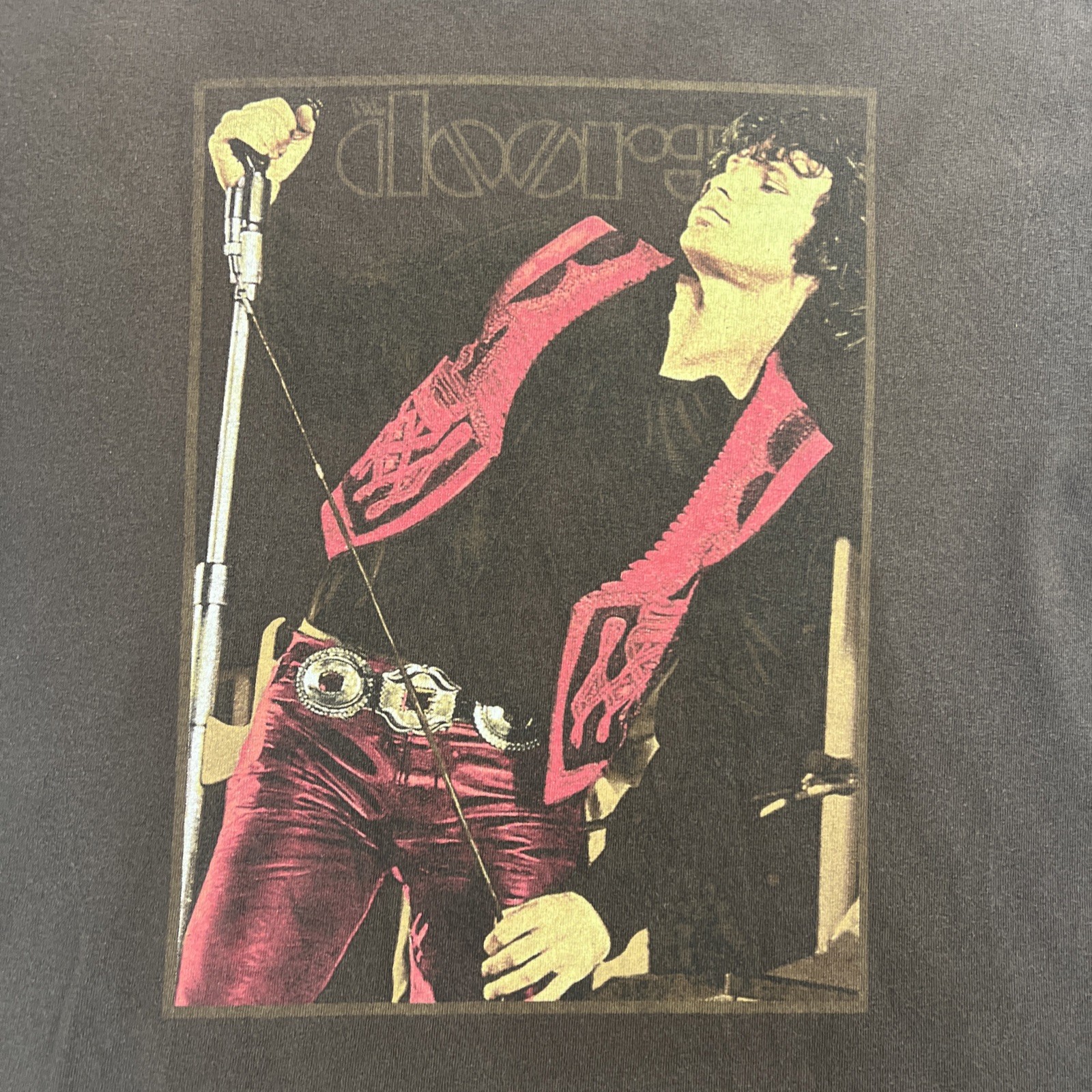 Vintage The Doors Jim James Morrison T-Shirt Adult M 100% Cotton Y2K Killer Fade