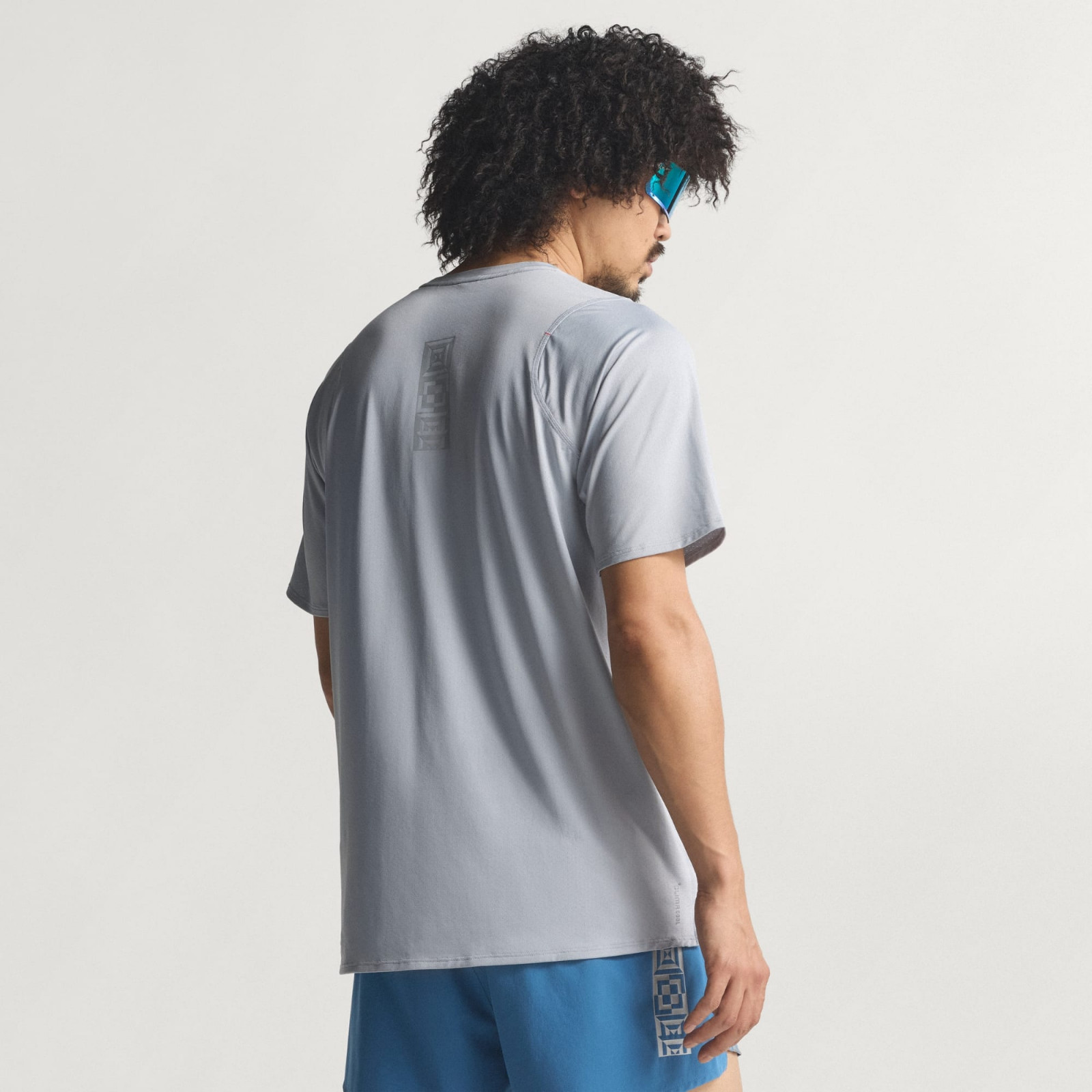 adidas Adizero Ekiden Running T-shirt Halo Silver KB1544 Japan size