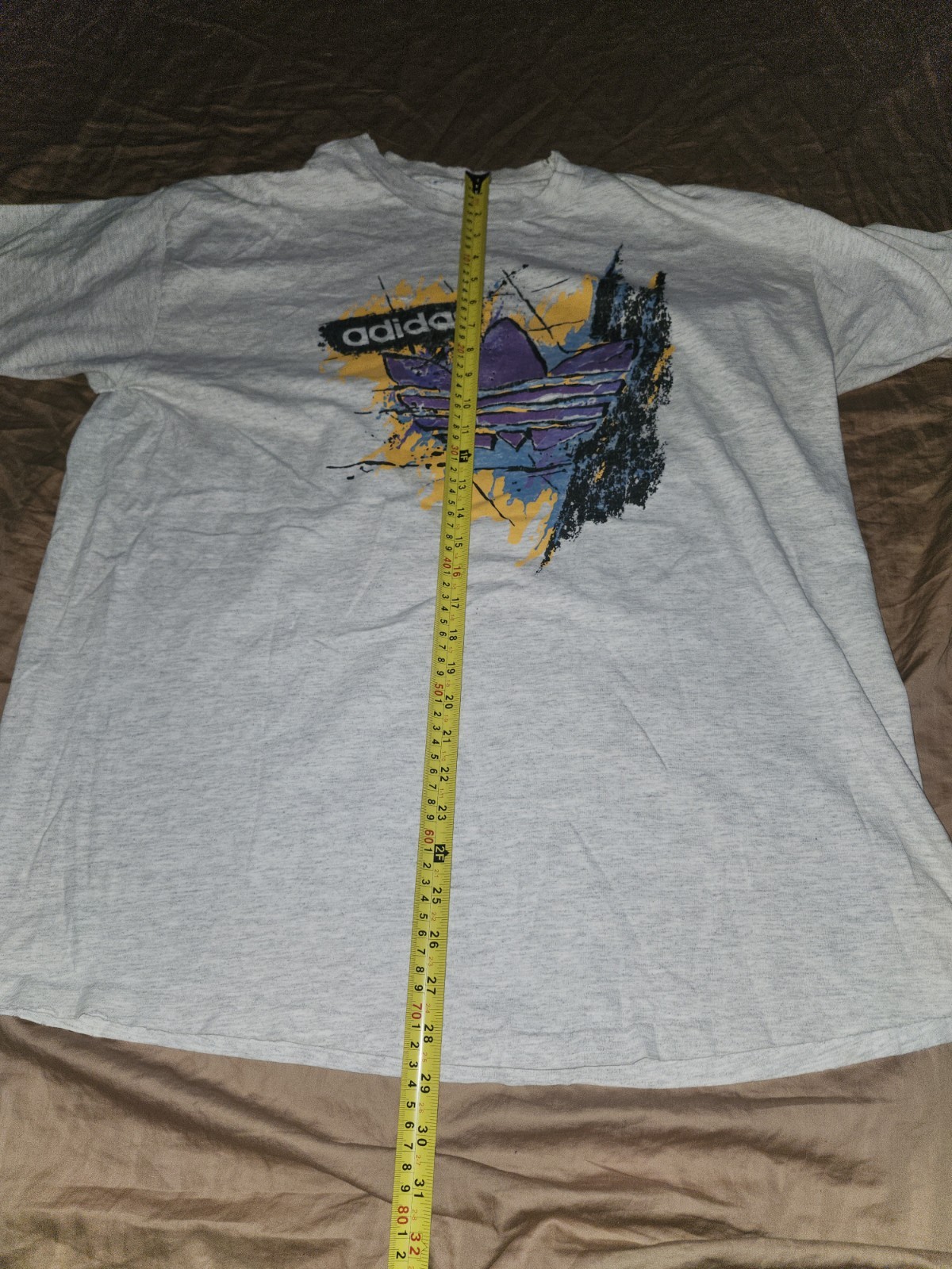 Vintage Thrashed Adidas T Shirt Y2k No Tags Size Xl? Many Holes