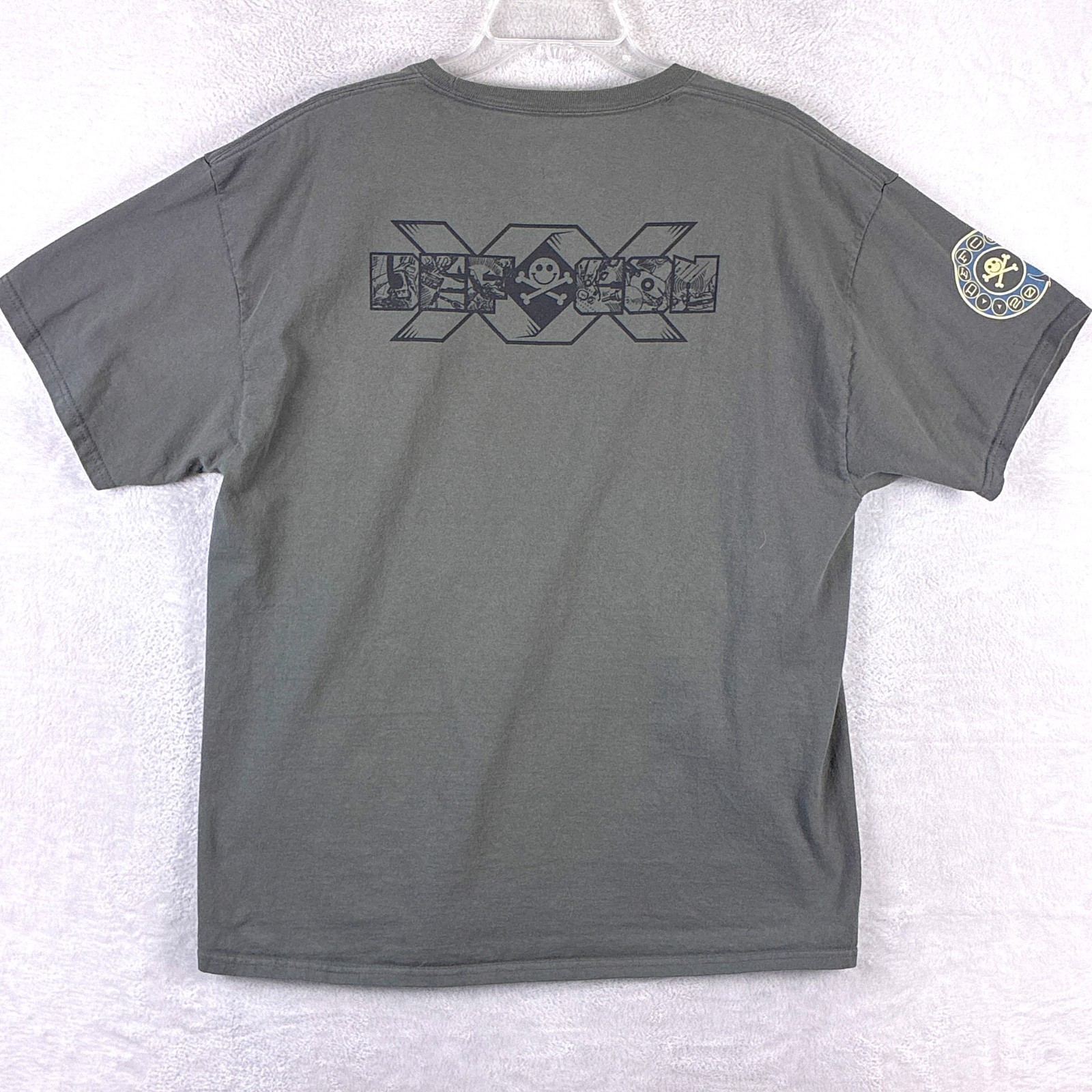 Defcon Las Vegas 2012 Tshirt Men XL Gray 20th Anniversary Hacker Convention Tech
