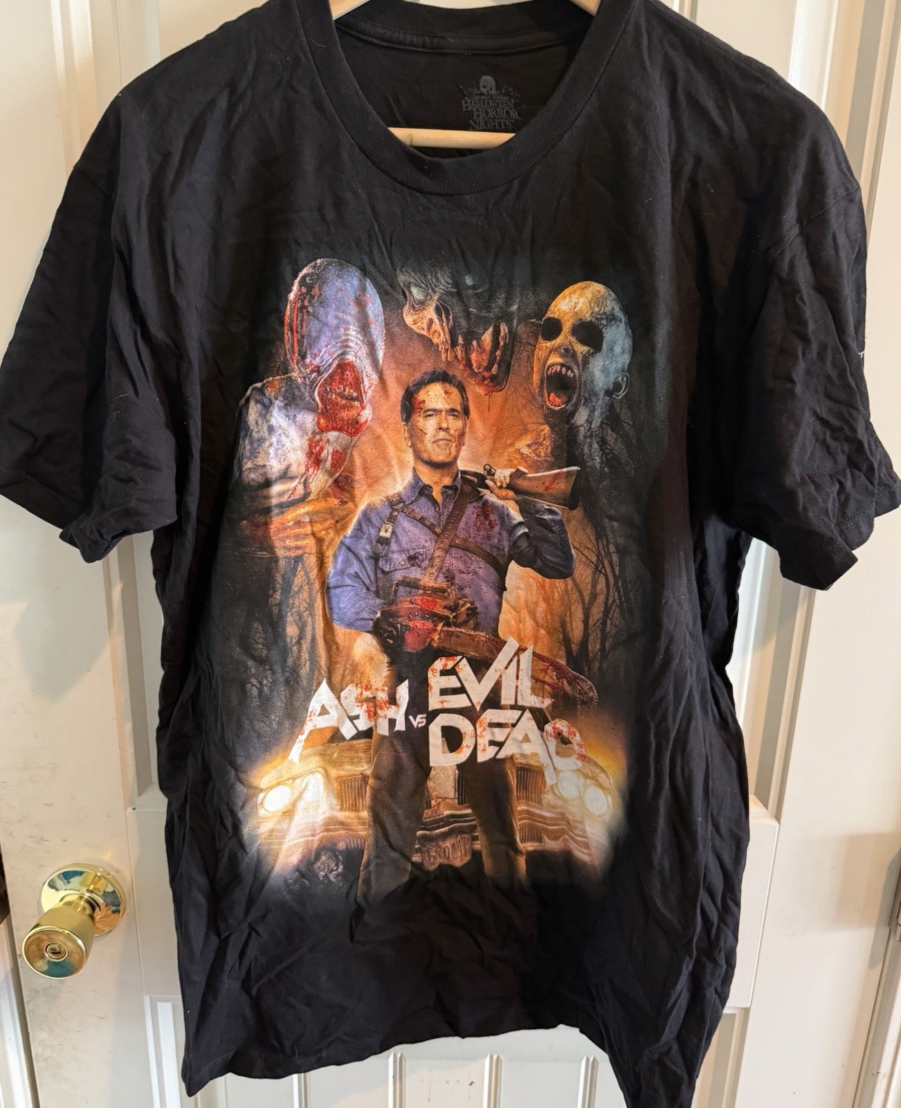 Universal Studios Halloween Horror Nights Shirt Size L Ash Vs Evil Dead 2017
