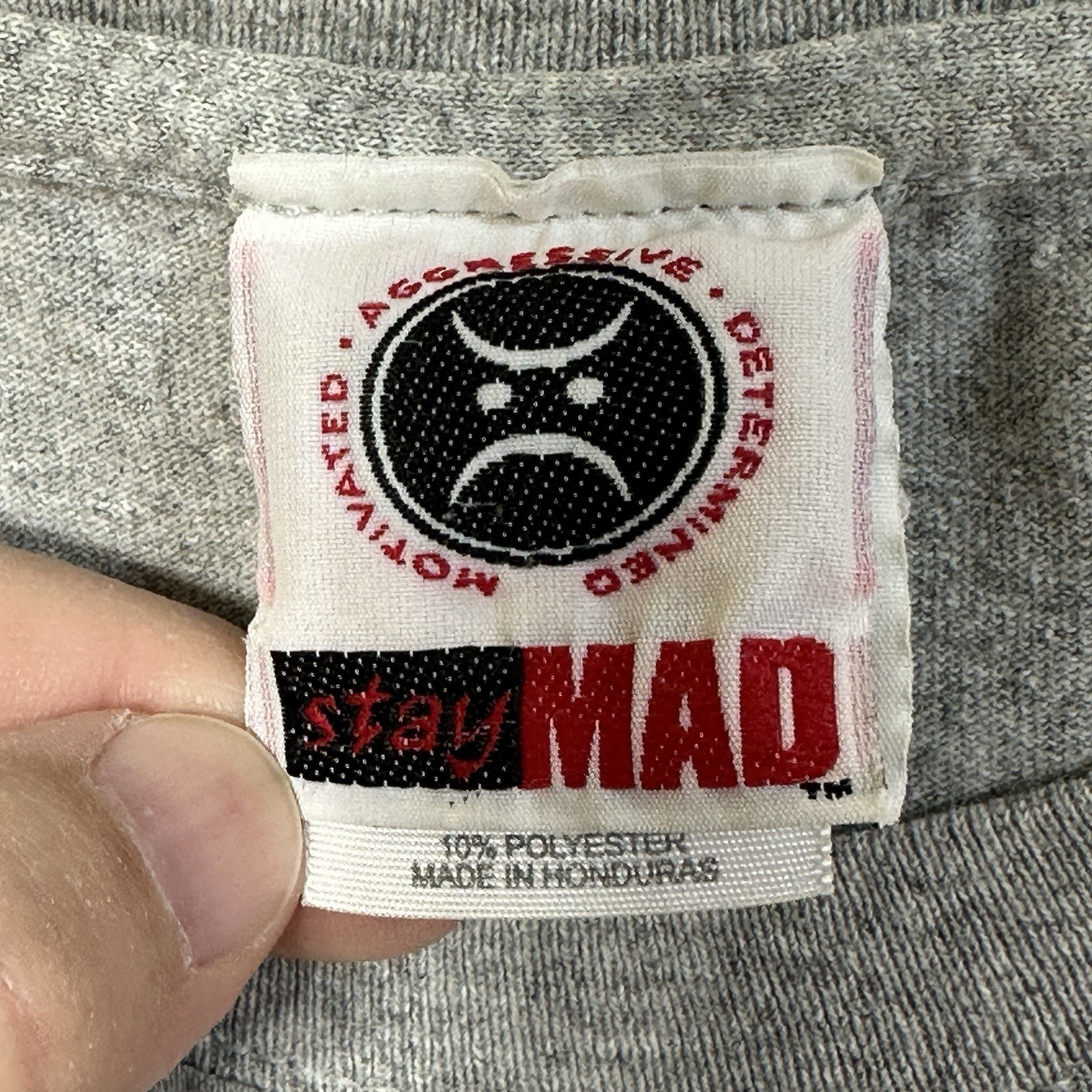 Vintage Springfield Spirit NAHL Hockey T-Shirt Stay Mad XL Tee Aggressive Halo