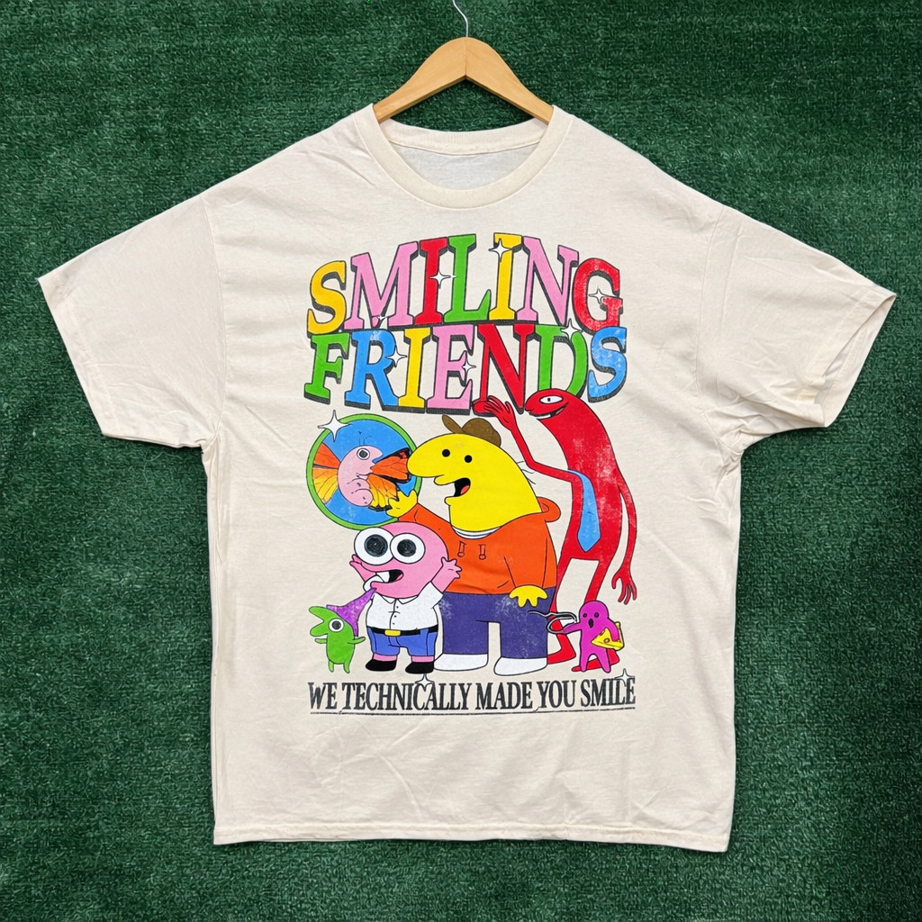 NEW Cartoon Network Adult Swim Smiling Friends T-Shirt Full Sizes S-5XL
