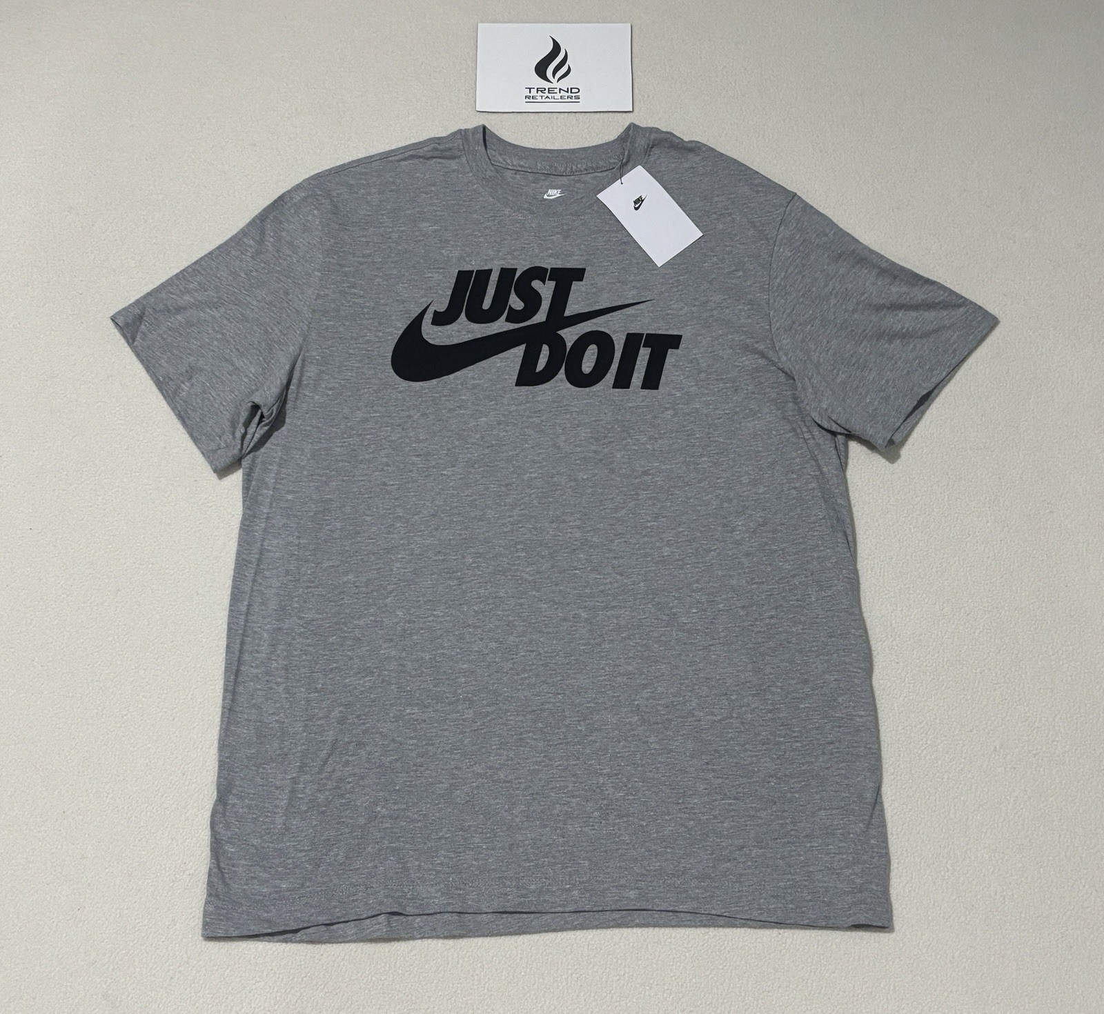 Nike Sportwear Just Do It Graphic T-Shirt Dark Grey Heather Men’s M AR5006-063