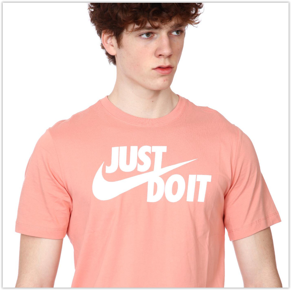NWT Nike Sportswear JDI Just Do It Tee, light salmon AR5006-824