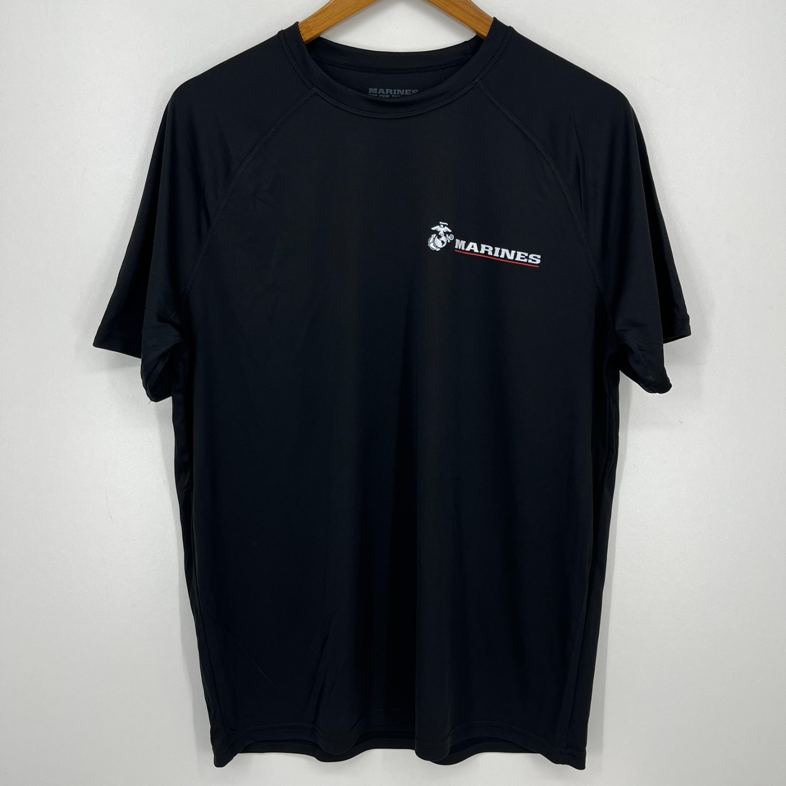 USMC Marines Short Sleeve T-Shirt Men’s Size M Black Moisture Wicking USA NWOT