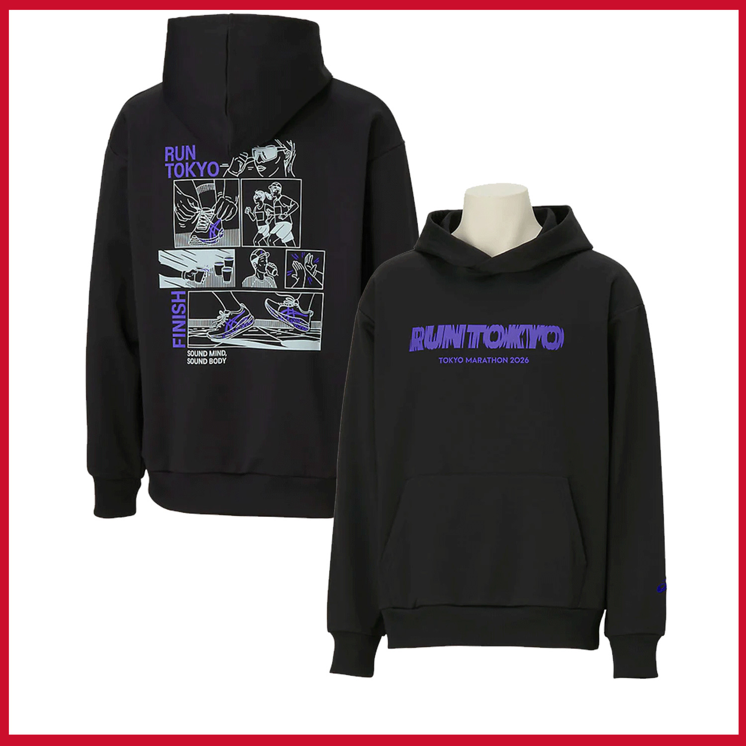 HOT SALE – Tokyo Marathon 2026 Logo 2-sided Pullover Hoodie Reprint Gildan