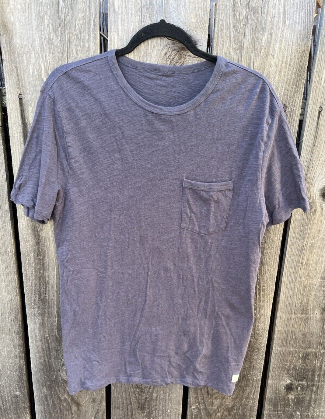 Men’s Vuori T-Shirt Blue Pocket Solid NO SIZE Casual Norm City Classic Modern