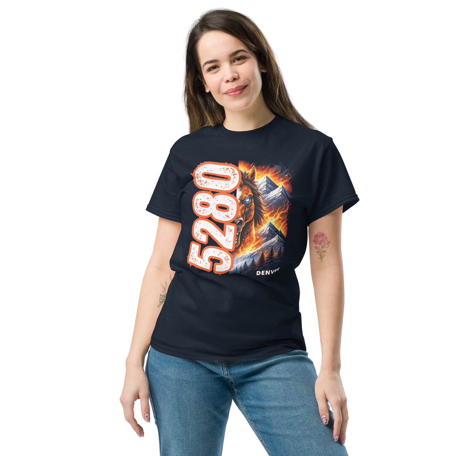 NEW Broncos Shirt 5280 MILE HIGH Broncos Fan Denver Football Unisex