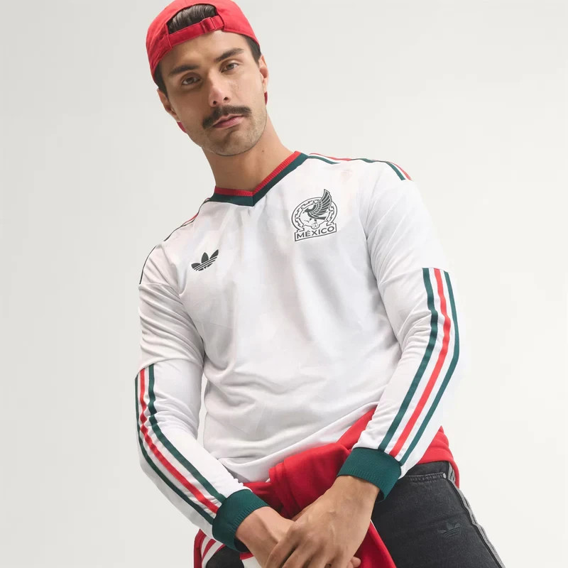 Adidas Mexico 2026 Match Away Men’s Soccer Authentic Long-Sleeve Jersey JZ2769