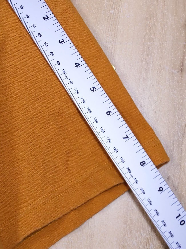 Uniqlo U Mens Large Burnt Orange Crewneck T-Shirt 100% Cotton Short Sleeve Basic