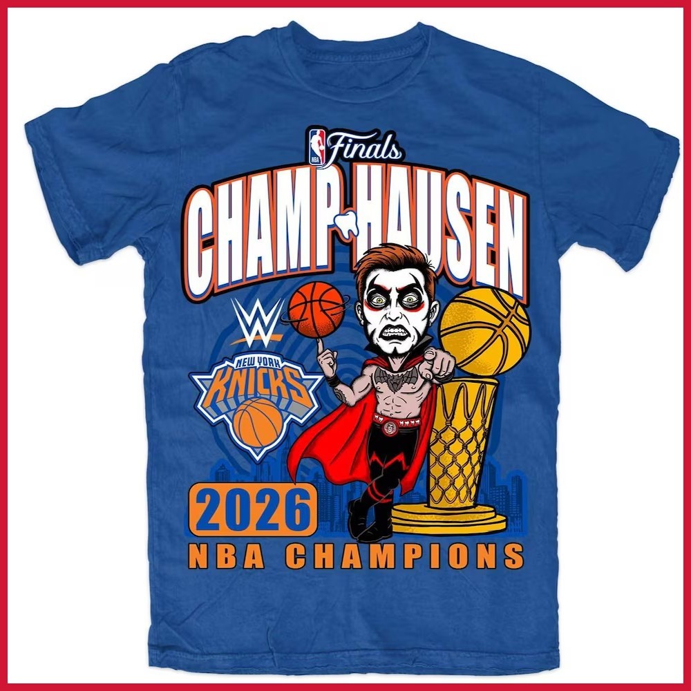 🎉FASTSHIP – Danhausen x New York Knick 2026 Basketball Finals Champions Tee