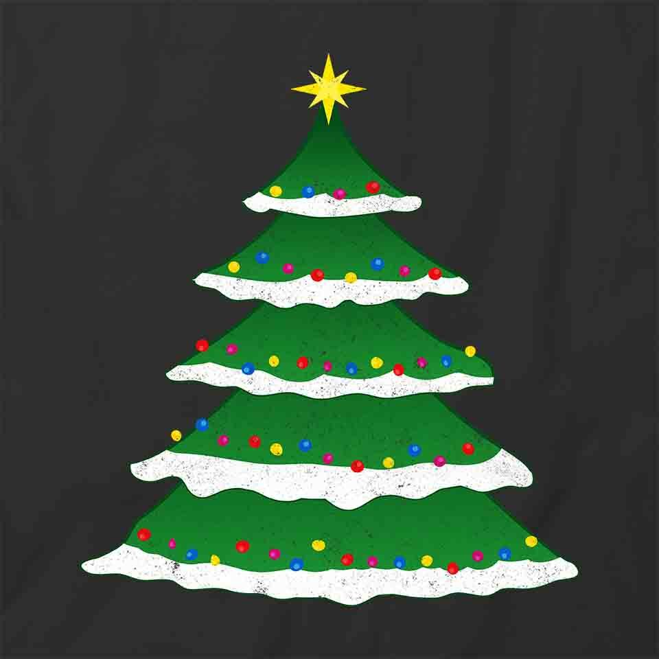CHRISTMAS TREE TShirt Tee Short-Sleeved Cotton CLOTHING HOLIDAY S1BCA209