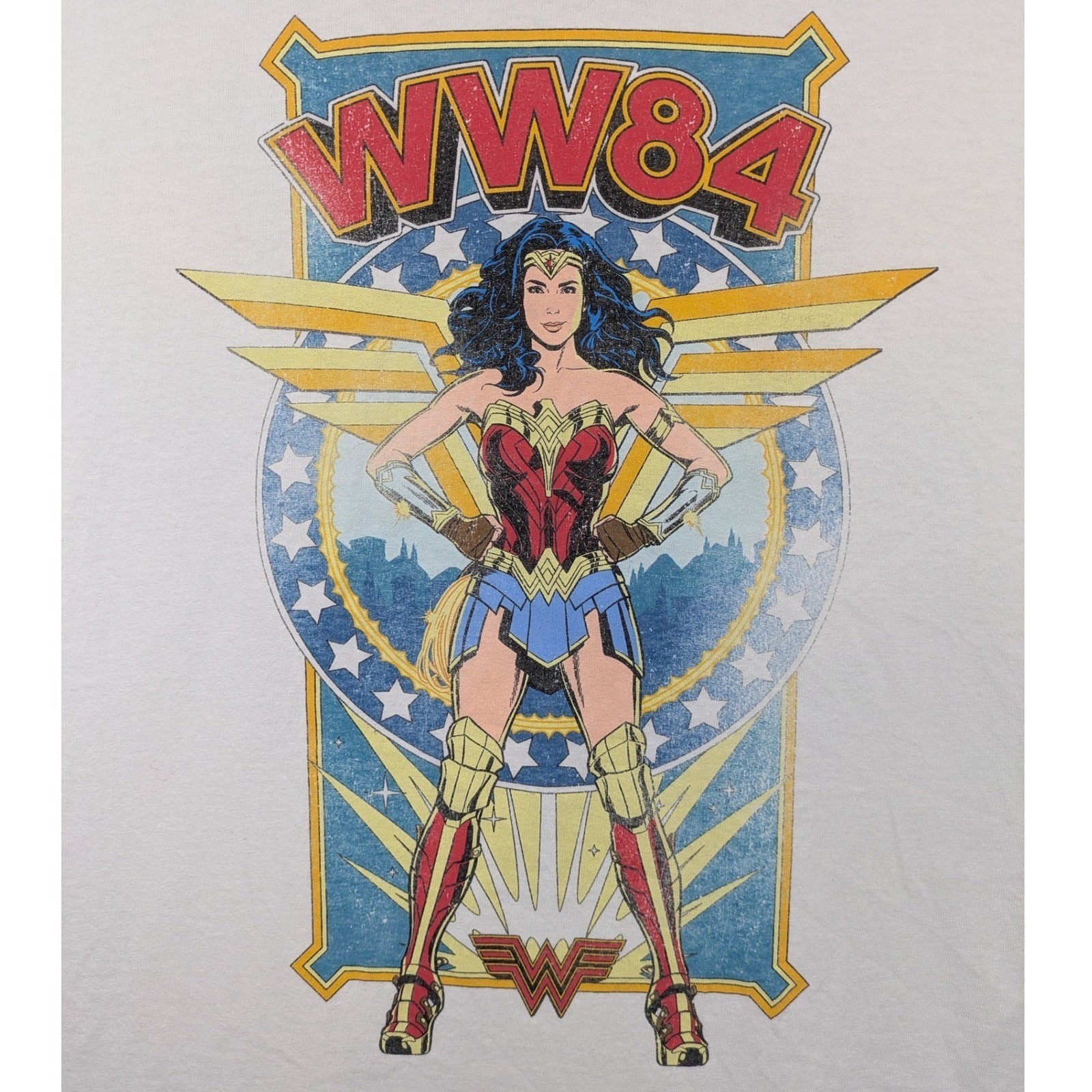 Wonder Woman WW84 DC Comics 100% Cotton Vintage Style Mens T-Shirt Size L