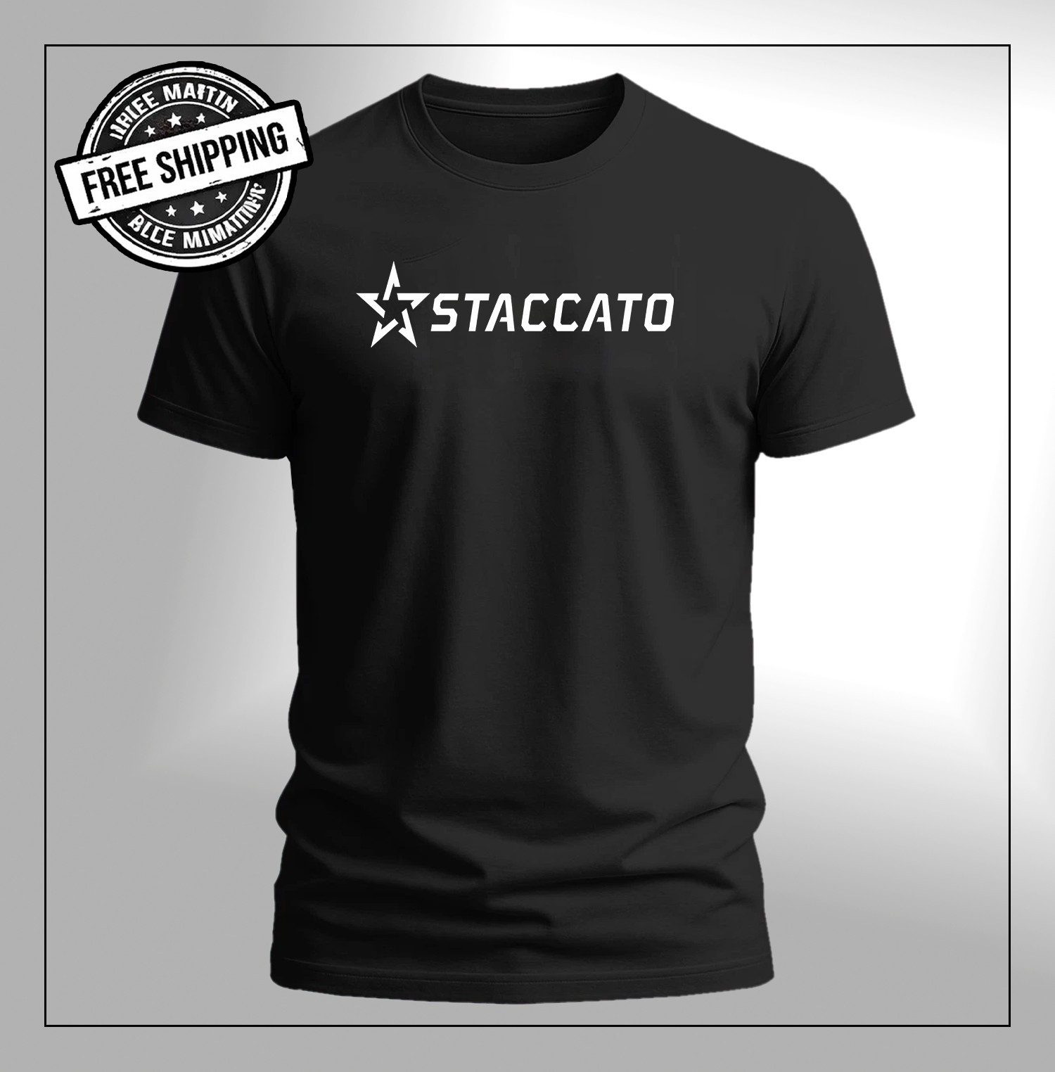 HOT SALE – Staccato Guns Firearms Logo Heavy Cotton T-Shirt – USA Size