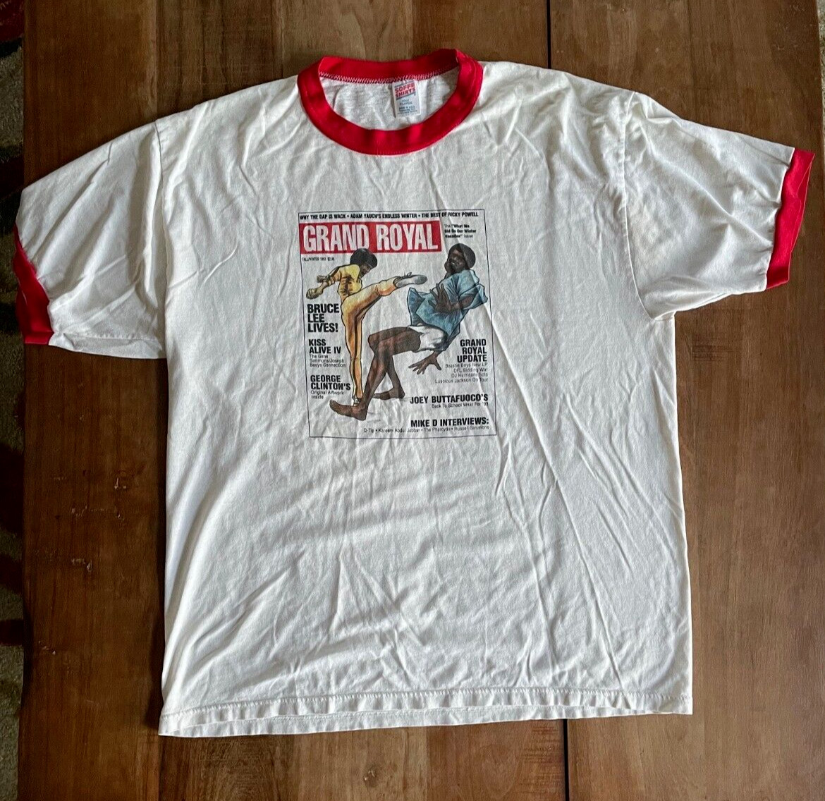 VINTAGE Authentic 1993 Beastie Boys GRAND ROYAL ringer SHIRT in XL – RARE ITEM!
